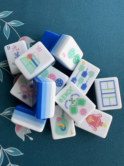 LIMITED EDITION Moonlight Pickleball American Mahjong 160 Engraved/Acrylic Tiles