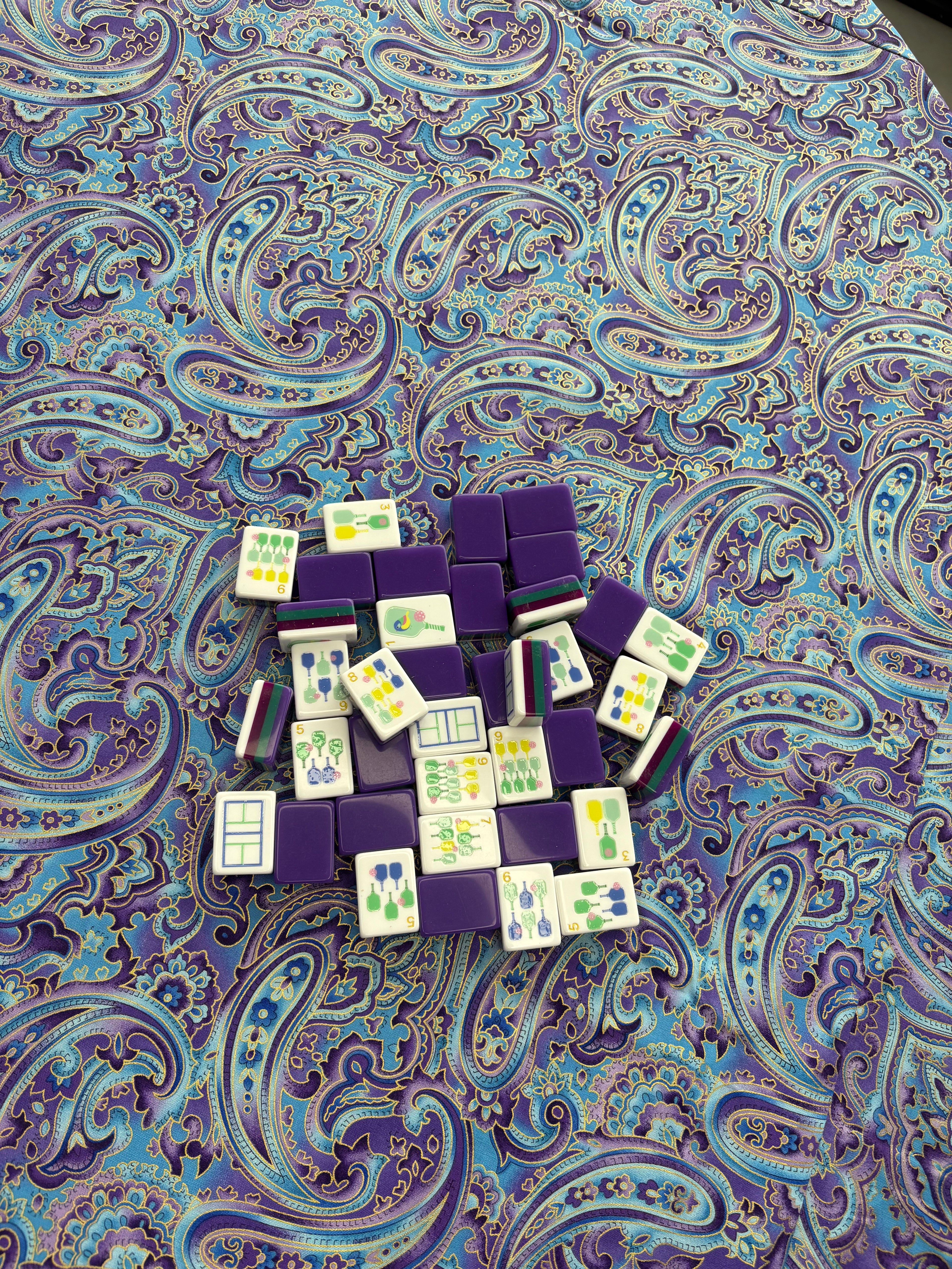 LIMITED EDITION Royal Pickleball American Mahjong 160 Engraved/Acrylic Tiles