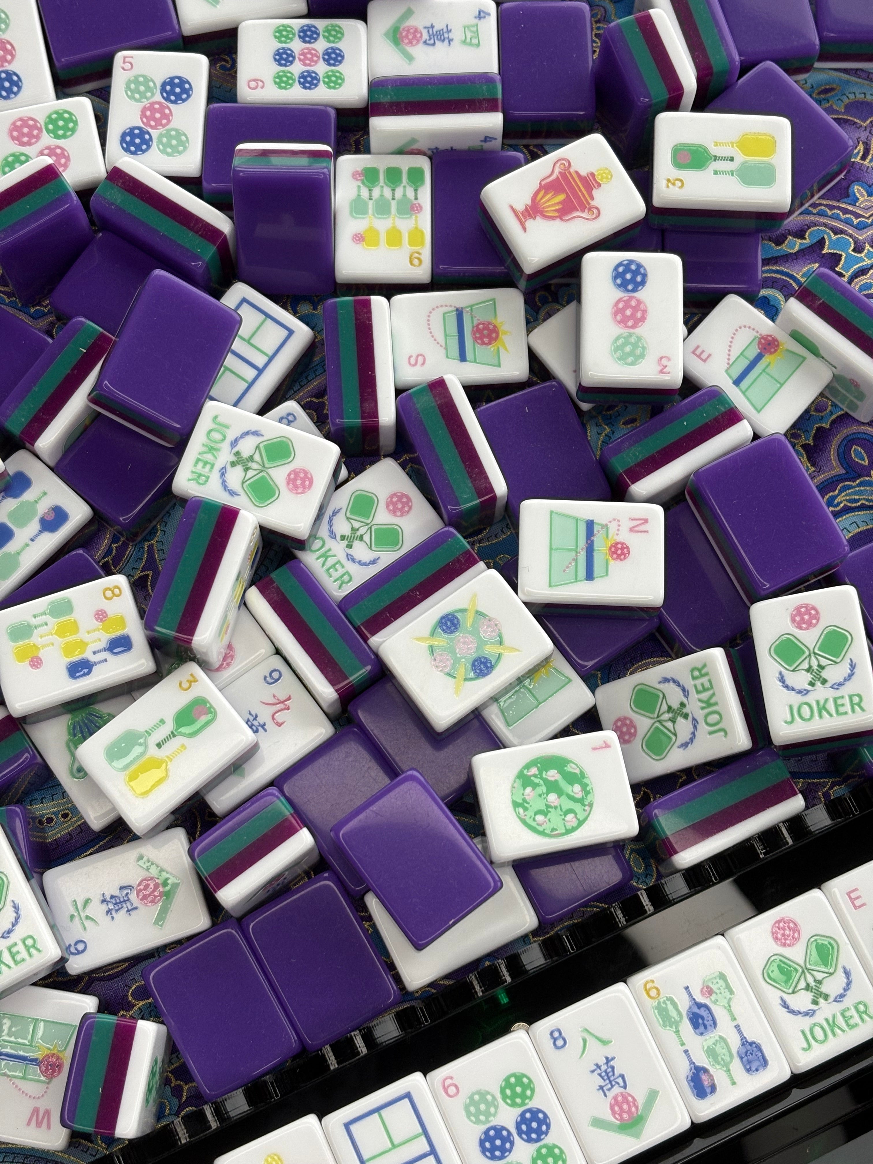 LIMITED EDITION Royal Pickleball American Mahjong 160 Engraved/Acrylic Tiles