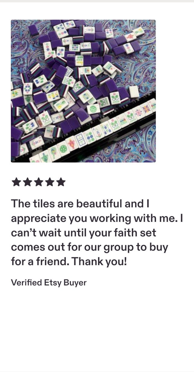 ROYAL American Mahjong Tiles: Pickleball Motif
