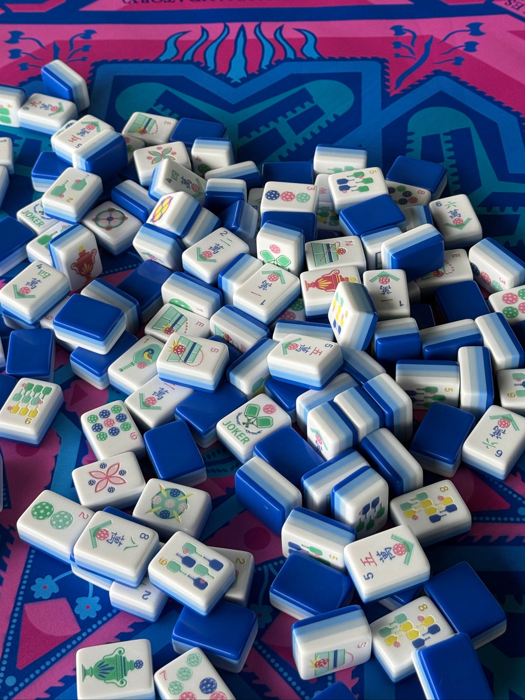 LIMITED EDITION Moonlight Pickleball American Mahjong 160 Engraved/Acrylic Tiles